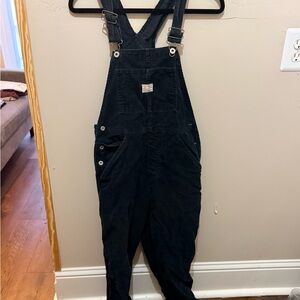 Vintage Old Navy Black Corduroy Overalls Jumpsuit